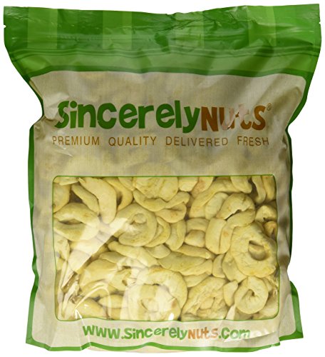Sincerely Nuts Dried Apple Rings - Five (5) Lb. Bag - Irresistibly Delish - Sealed for Freshness - Loaded with Healthy Nutrients - Kosher Certified