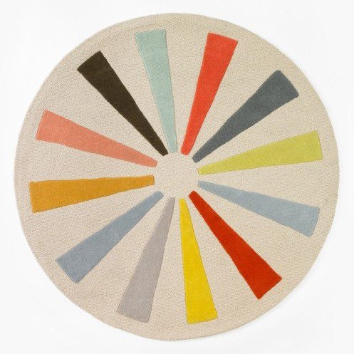 Algopix Similar Product 11 - DwellStudio Pinwheel 5' Round Rug