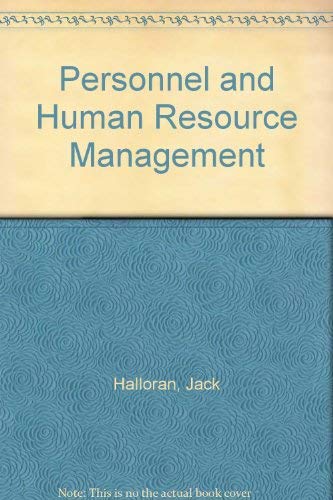 Personnel and Human Resource Management by Jack Halloran