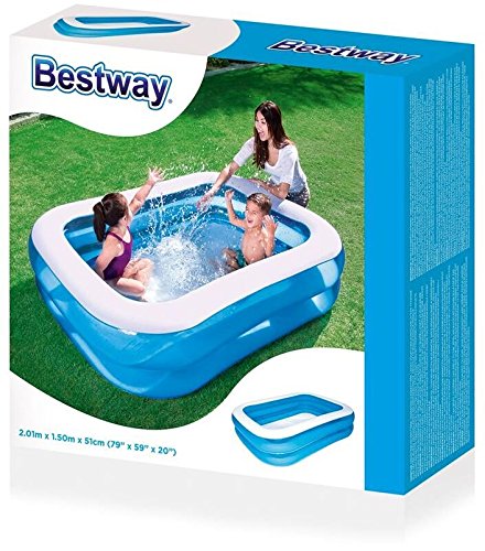 Bestway 79 x 59 x 20-inches Rectangular Family Pool