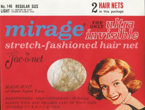 Jac-o-net Mirage Ultra Invisible Hair Net Regular Size * Light * No. 146 * 2 Nets Per Package
