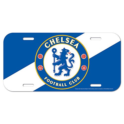 Chelsea FC Official SOCCER 6 inch x 12 inch Plastic License Plate by Wincraft