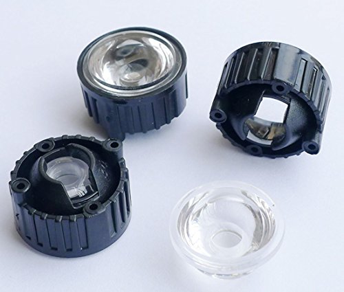 led world 20 pcs 60 Degree Lens with Black Holder for 1W 3W High Power LED