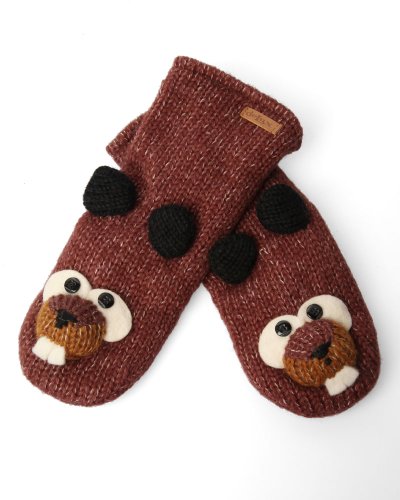 Algopix Similar Product 14 - DeLux Beaver Brown Wool Mittens