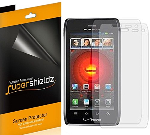 [6-Pack] SUPERSHIELDZ- High Definition Clear Screen Protector For Motorola Droid 4 XT894 + Lifetime Replacements Warranty [6-PACK] - Retail Packaging