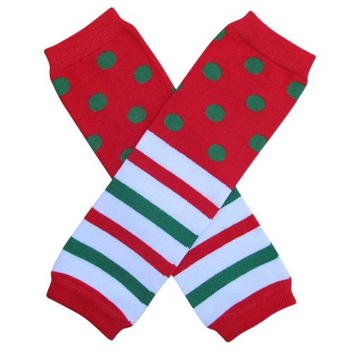 

Christmas Stripe & Polka Dot - Leg Warmers - Infant, Baby, Toddler, Little Girl, Boy