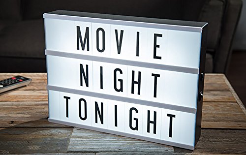 Algopix Similar Product 1 - Cinema Lightbox with 109 Letters