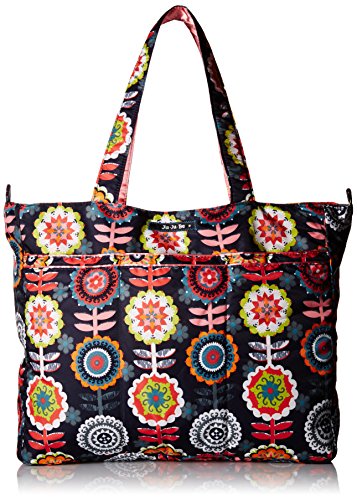 Ju-Ju-Be Super Be Zippered Tote Diaper Bag, Dancing Dahlias