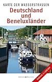 Karte der Wasserstraßen: Deutschland und Beneluxländer: Farbige Faltkarte. 1:1000000