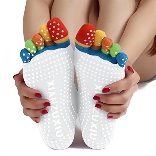 

ANZERMIX® Women's Colorful 5 Toe Yoga Sports Socks