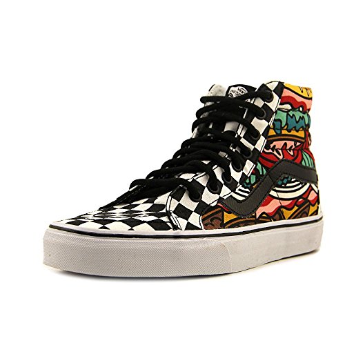 Vans Sk8-Hi Reissue Men Round Toe Canvas White Sneakers
