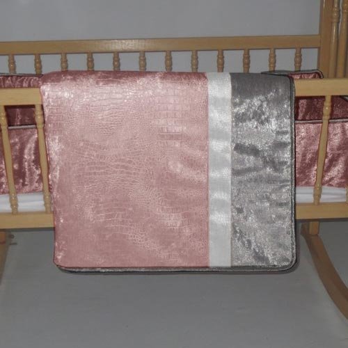 

Velvet Crocodile Cradle Bedding - Color: Beige Size: 15x33