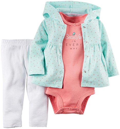 Carter's Baby Girls' 3 Piece Floral Cardigan Set (Baby)