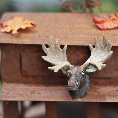 Algopix Similar Product 10 - Package of 2 Miniature Moose Heads with