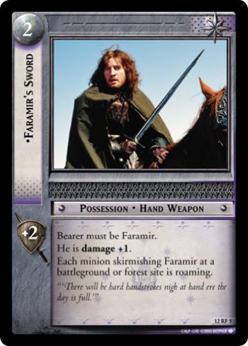 

LOTR TCG BR BLACK RIDER FARAMIR'S SWORD 12RF5