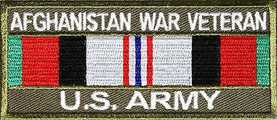 Afghanistan War Veteran Patch US Army USA Military VET POW Biker Patch PAT-2428