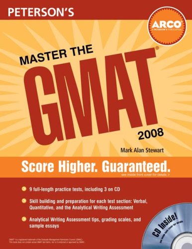 Master the GMAT, 2008/e, w/CD (Peterson's Master the GMAT (w/CD)) by Arco