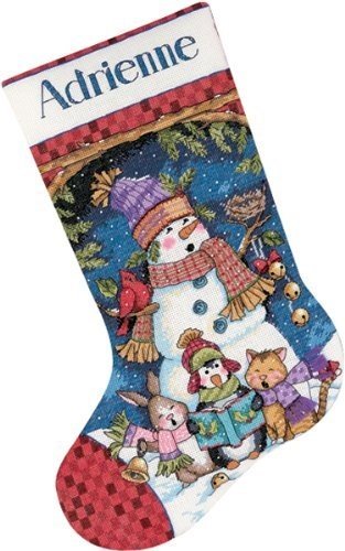 Dimensions Cute Carolers Stocking Counted Cross Stitch Kit: 16