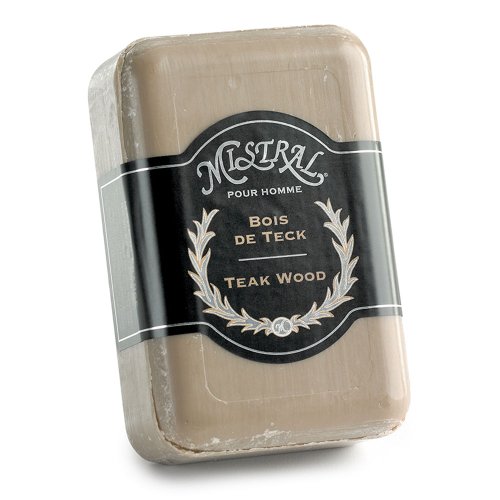 Mistral Men's Soap, Teak Wood, 8.8 Ounces