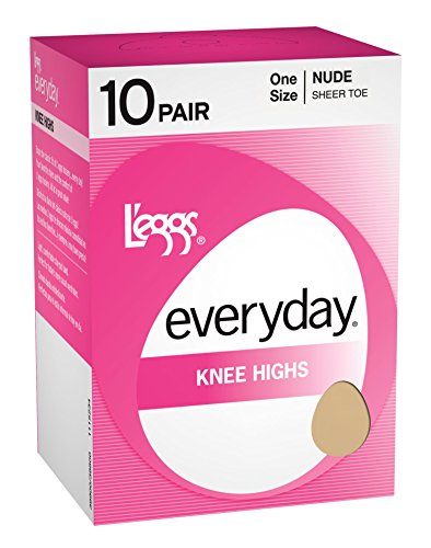 L'eggs Women's Everyday Sheer Toe Panty Hose, Off Black, One Size