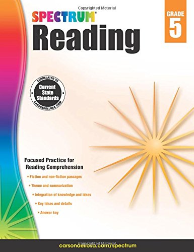 Spectrum Reading Workbook, Grade 5 by Spectrum 
			
			
		
		
		
       	 
       		
       			(Compiler)