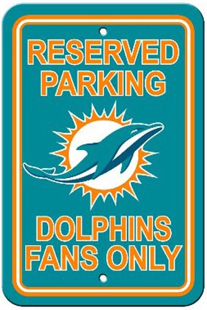 Bsi Products Bsi NFL Miami Dolphins Reserved Parking Sign