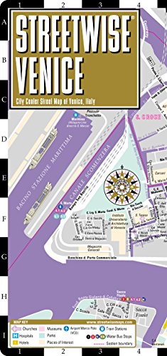 Streetwise Venice Map - Laminated City Center Street Map of Venice, Italy by Streetwise Maps