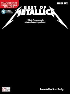 Best of Metallica - Instrumental Solos for Tenor Sax (Book/Online Audio)