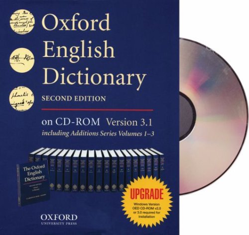 Oxford English Dictionary CD-ROM Upgrade by John Andrew Simpson
