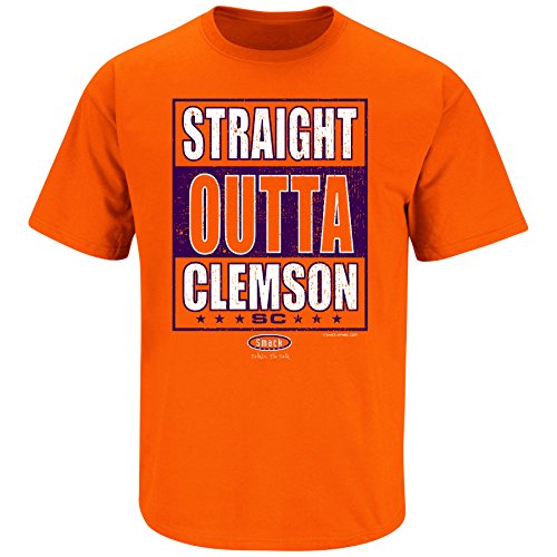 Clemson Football Fans. Straight Outta Clemson. Orange T Shirt (Sm-5X)