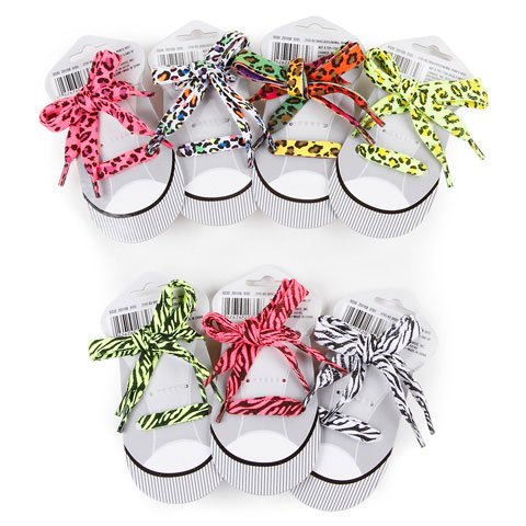 

Bulk Buy: Darice Crafts for Kids Shoelaces Assorted Animal Prints (12-Pack) 2701-93