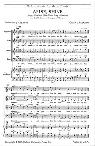 Arise, shine: Vocal score by Glenn L. Rudolph