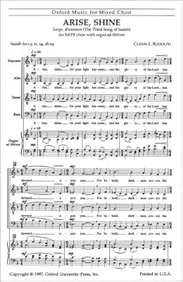 Arise, shine: Vocal score