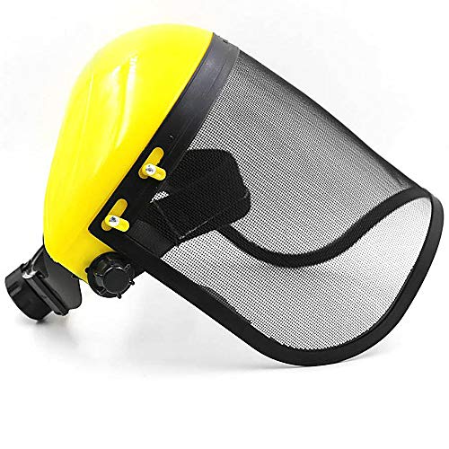 Algopix Similar Product 6 - Steel Metal Mesh Visor Safety Helmet