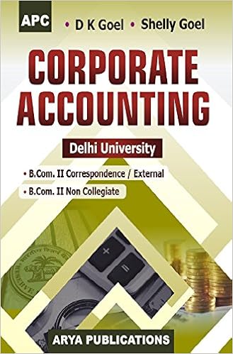 Corporate Accounting B.Com. II (Correspondence and Non-Collegiate)