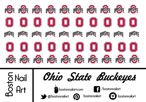 Collegiate - Ohio State Buckeyes Waterslide Nail Decals - 50pc