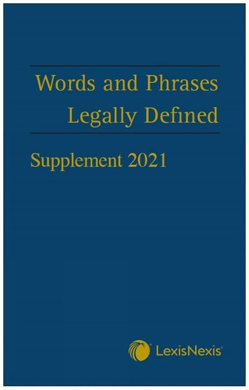 Words and Phrases Legally Defined 2021 Supplement by unknown author
