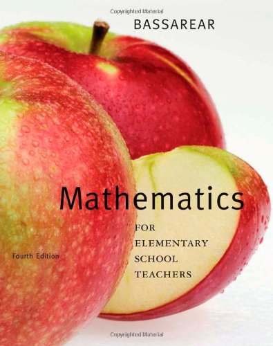 Mathematics for Elementary School Teachers by Tom Bassarear