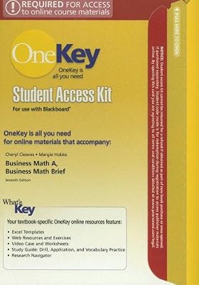 Business Math A, Business Math Brief (OneKey)