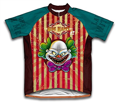

Happy Clown Ride Short Sleeve Cycling Jersey for Women