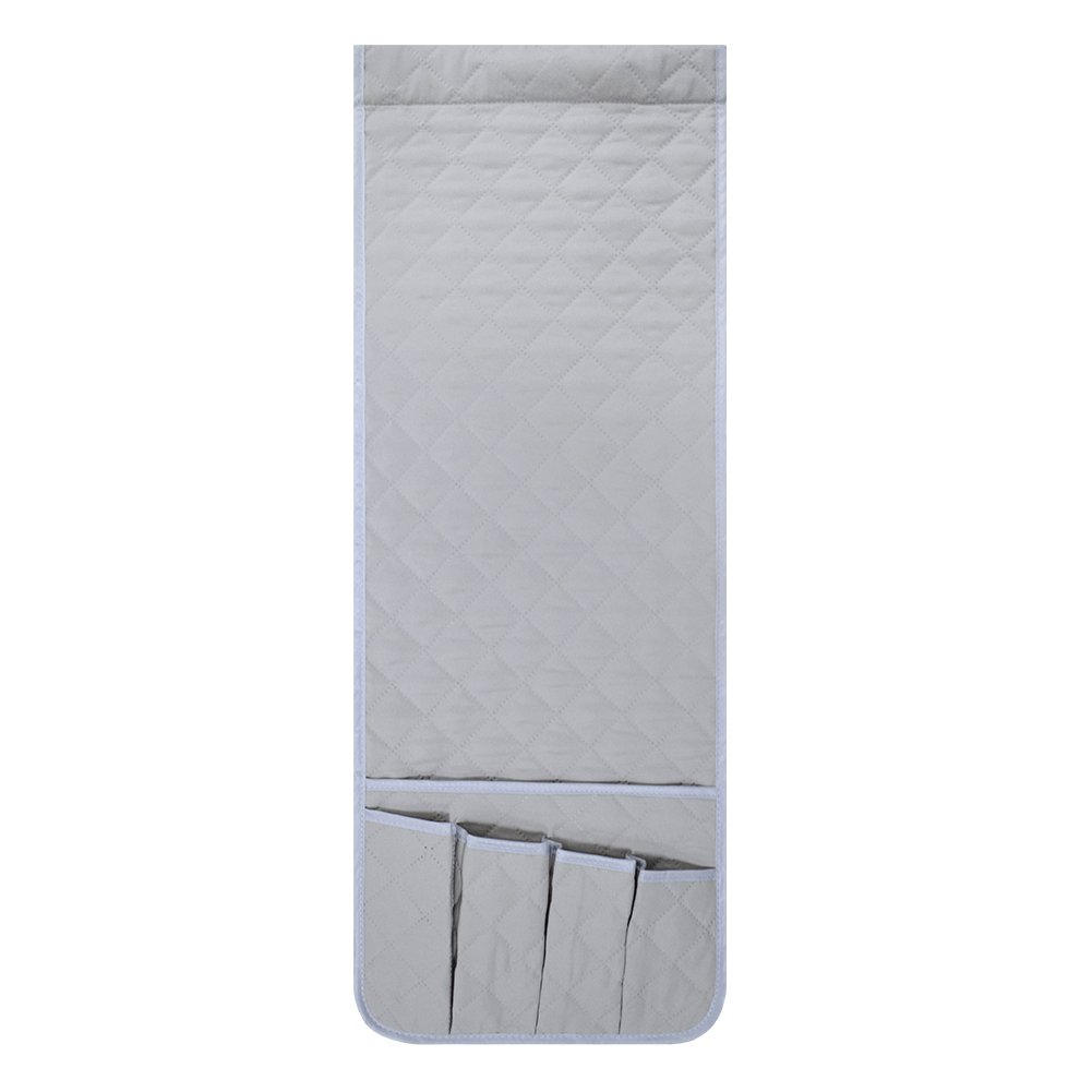 ZKOO Sofa Couch Chair Armrest Organizer, Fits for Phone, Book, Magazines, TV Remote Control (Grey)