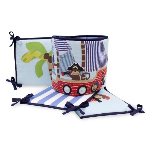 Bedtime Originals 4 Piece Bumper, Treasure Island