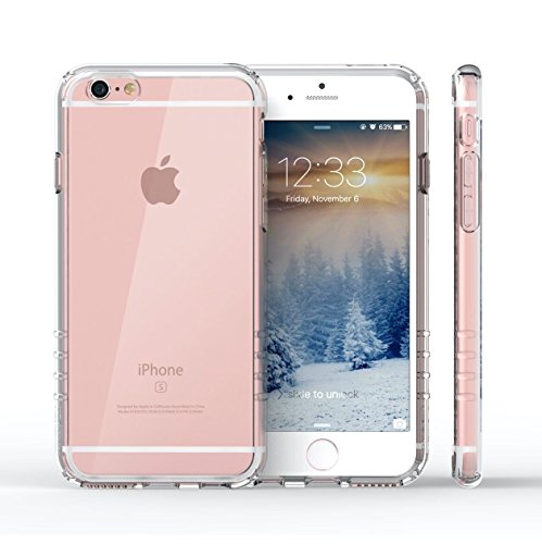 iPhone 6s Case Omaker [Superior Protection] Crystal Clear Hard Back Panel + TPU Bumper Frame with Great Grip for iPhone 6/6S (4.7'')