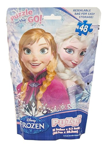 Disney Frozen 48 piece Puzzle features Anna & Elsa