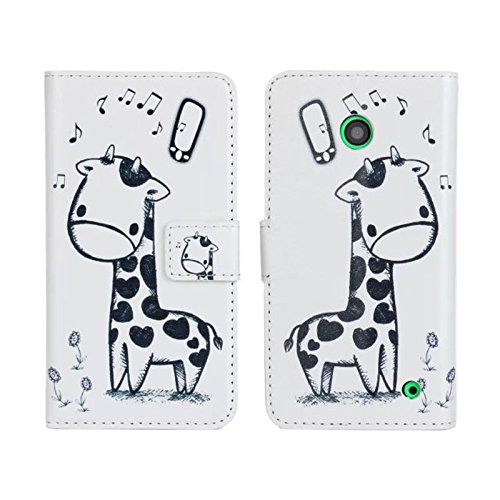 

TOOPOOT(TM) Magnetic Giraffe Print Leather Case For Nokia Lumia 630 635