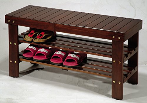 

Durable Solid Wood Shoe Storage Bench
