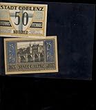 Notgeld der Stadt Coblenz 1921, 25 Pfennig + 50 Pfennig - unbekannt