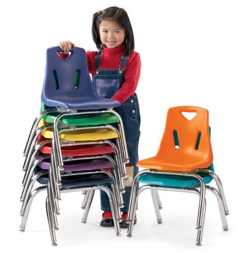 

Berries Stacking Chairs with Powder-Coated Legs