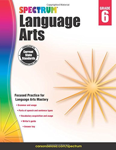 Spectrum Language Arts, Grade 6 by Spectrum 
			
			
		
		
		
       	 
       		
       			(Compiler)