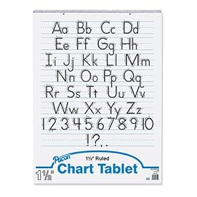 Chart Tablets w/Manuscript Cover, 1.5 Ruled, 24 x 32, White, 25 Sheets/Pad; no. PAC74710